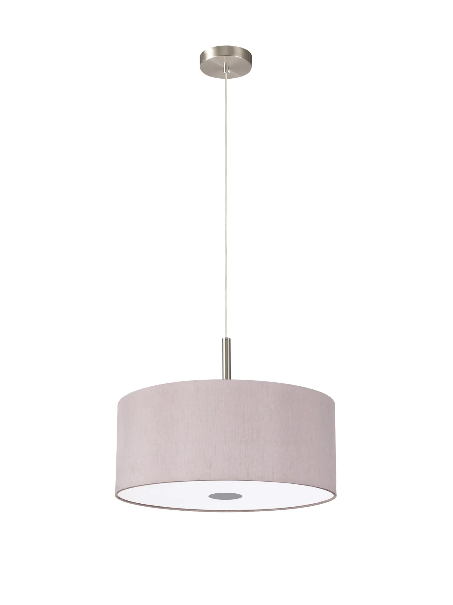 Baymont 40x18cm 3 Light Pendant Satin Nickel, Taupe/Halo Gold, Frosted Diffuser DK0435  Deco Baymont SN TA